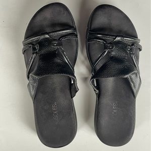 Aerosloes black sandals Sz 8